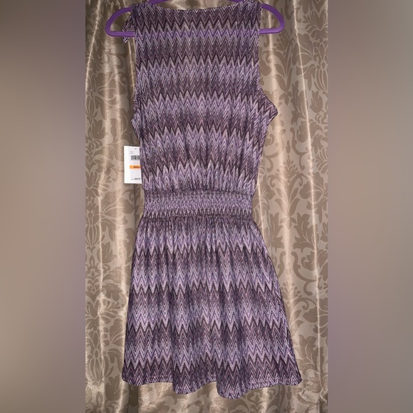 BECCA by Rebecca Virtue Breezy Basics Tie Shoulder Dress Cover-Up (Size Small) - Picture 3 of 4